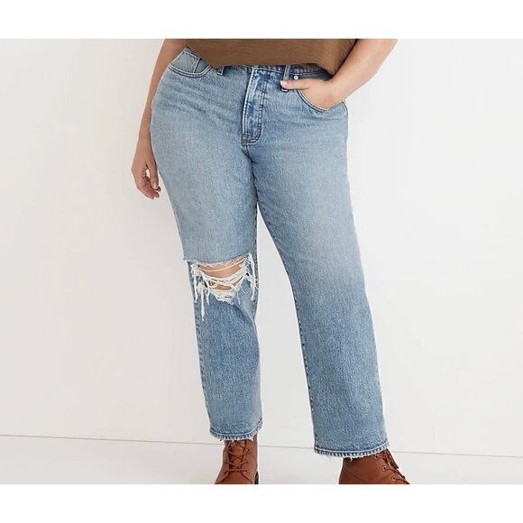 NWT Madewell Curvy Perfect Vintage straight Jean - Picture 1 of 8